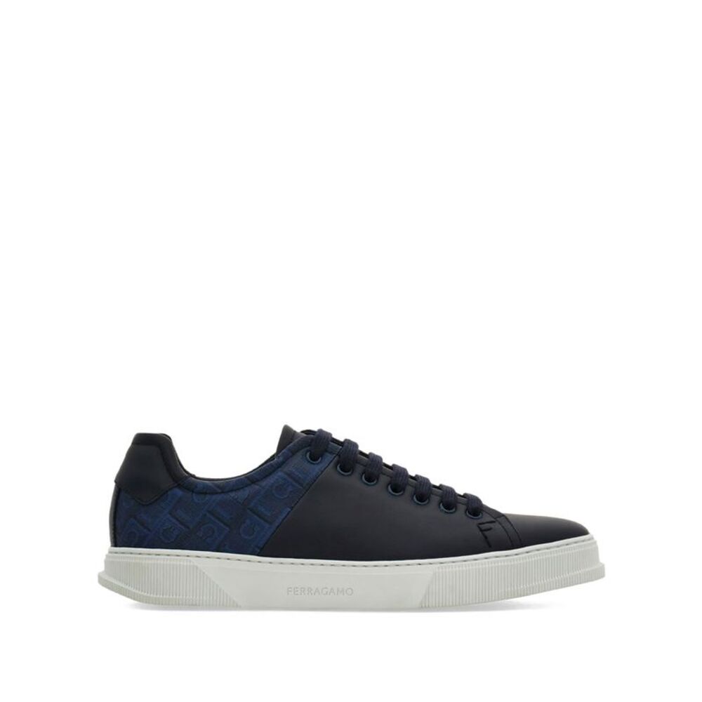 Clayton Monogram Jacquard Leather Sneakers Women